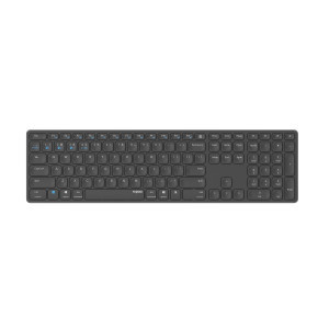 Безжична клавиатура Rapoo E9800M, Mултимедийна, Multi-mode, Bluetooth, 2.4 GHz, Черен
