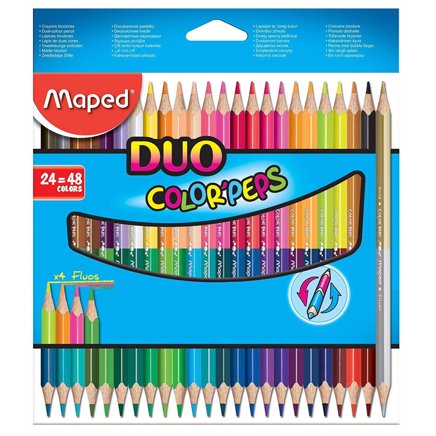 Цветни моливи Maped Color Peps Duo