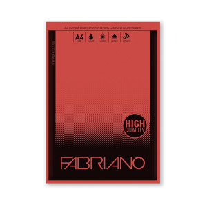 Копирен картон Fabriano A4, червен