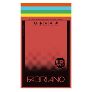 Fabriano Копирен картон A4, 4 цвята