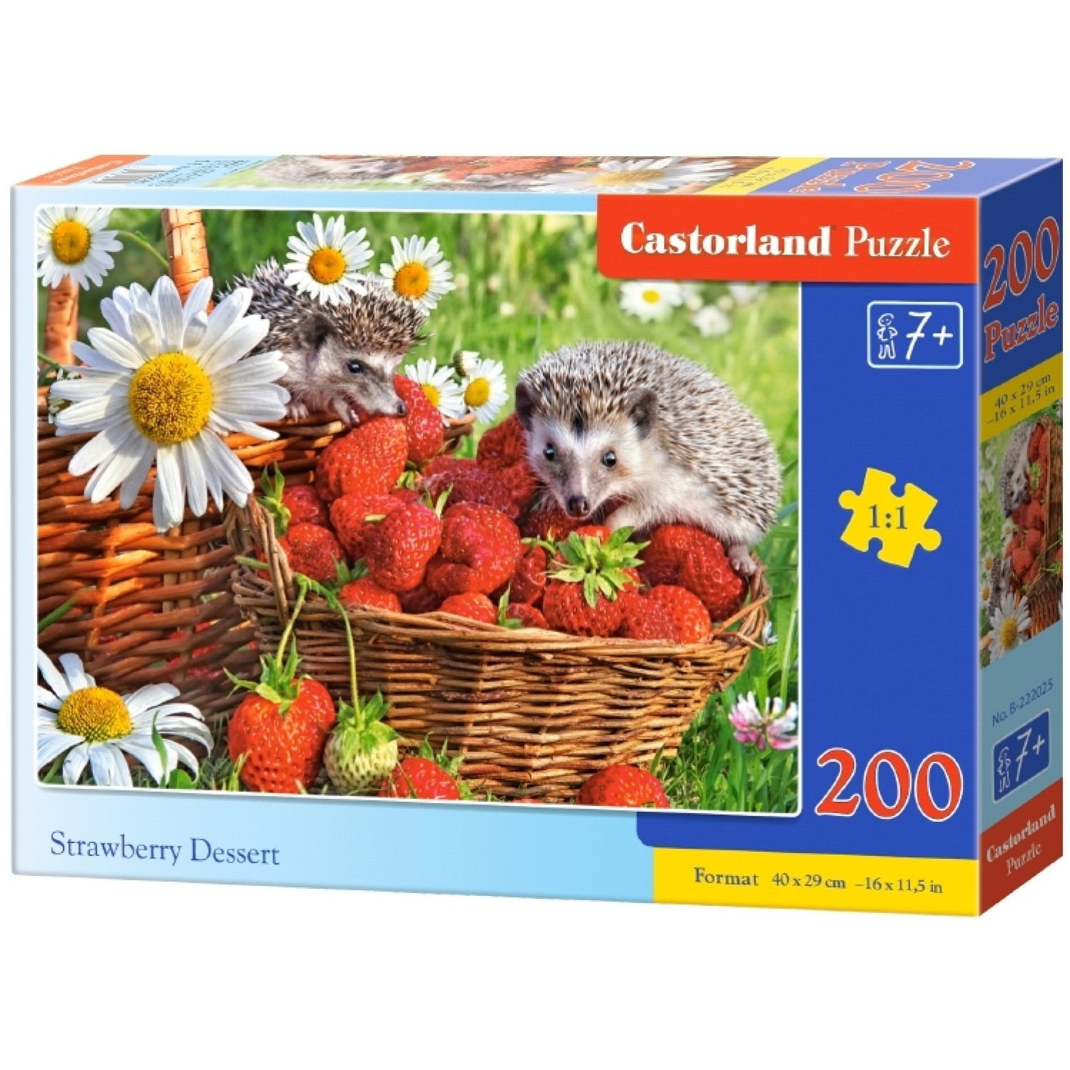 Пъзел Castorland Strawberry Dessert, 200 елемента, B-222025
