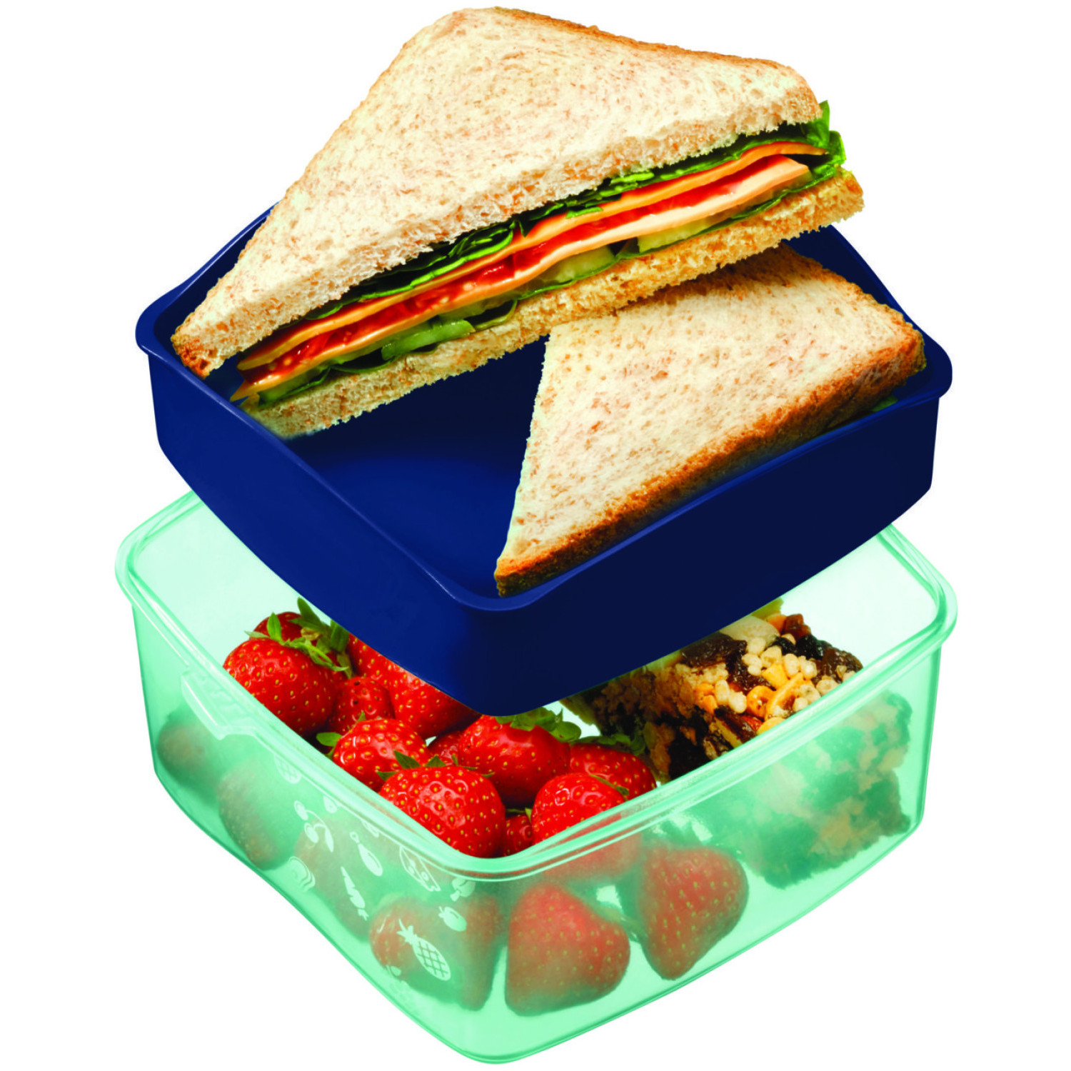 Кутия за храна Maped Origin, синьо-зелена