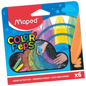 Тебешири Maped, 6 цвята