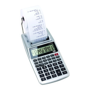 Canon Печатащ калкулатор P1, с лента, преносим, 12-разряден, двуцветен печат