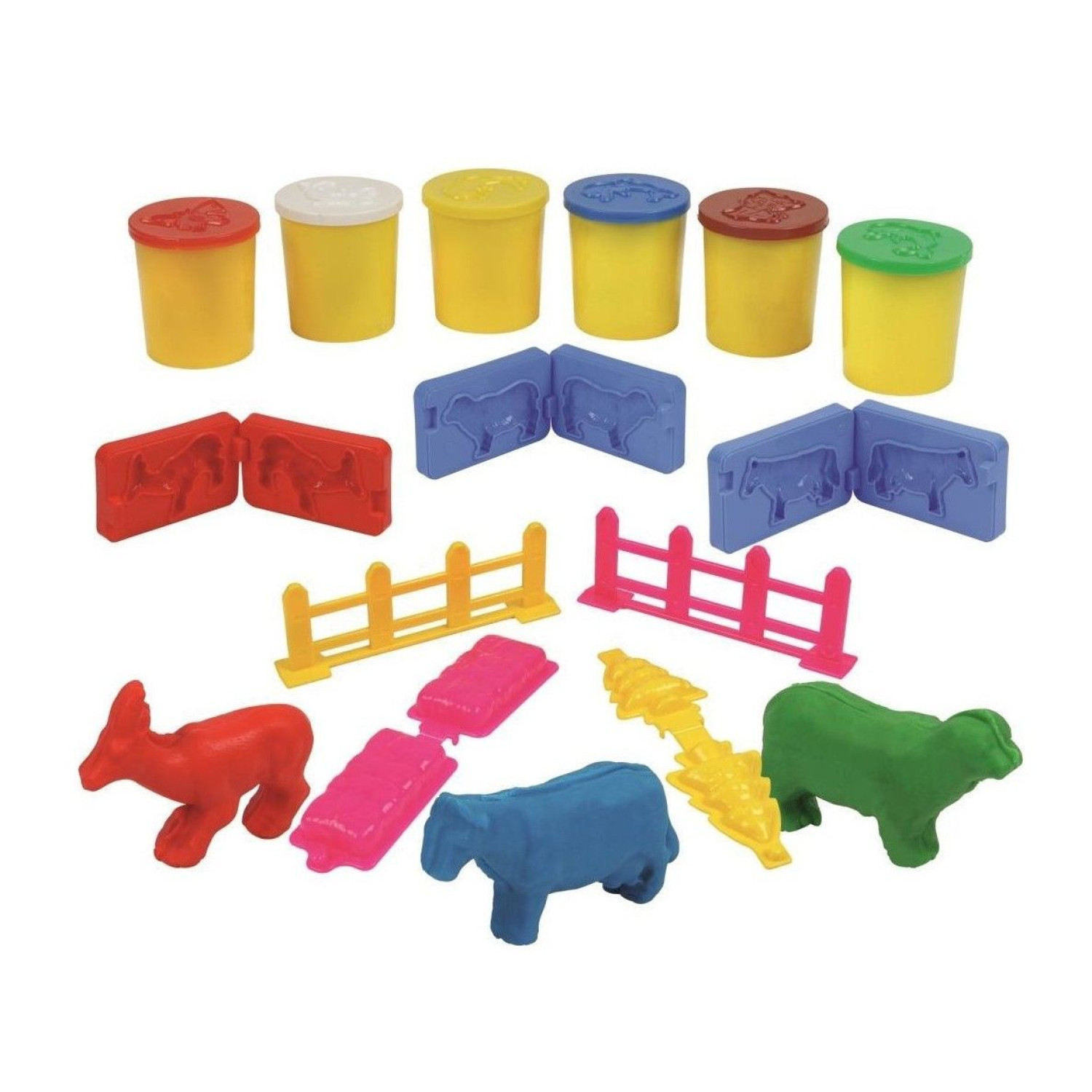 Моделин Play Dough 3D Домашни животни, 19 части, кутия