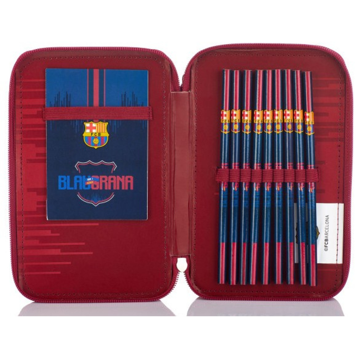 Несесер Barcelona FC-236, две отделения, пълен