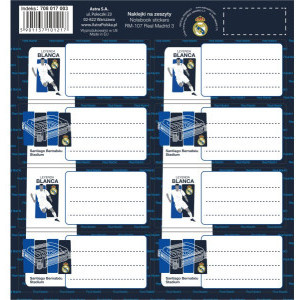 Етикети за тетрадки Real Madrid RM-107