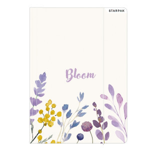 Папка с ластик Starpak Bloom A4, 512114