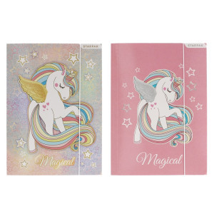 Папка с ластик Magical Unicorn A4, 480785