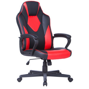 Геймърски стол Gamerix Storm, черно и червено