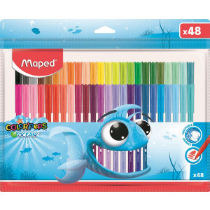 Флумастери Maped Color Peps Ocean, 48 цвята