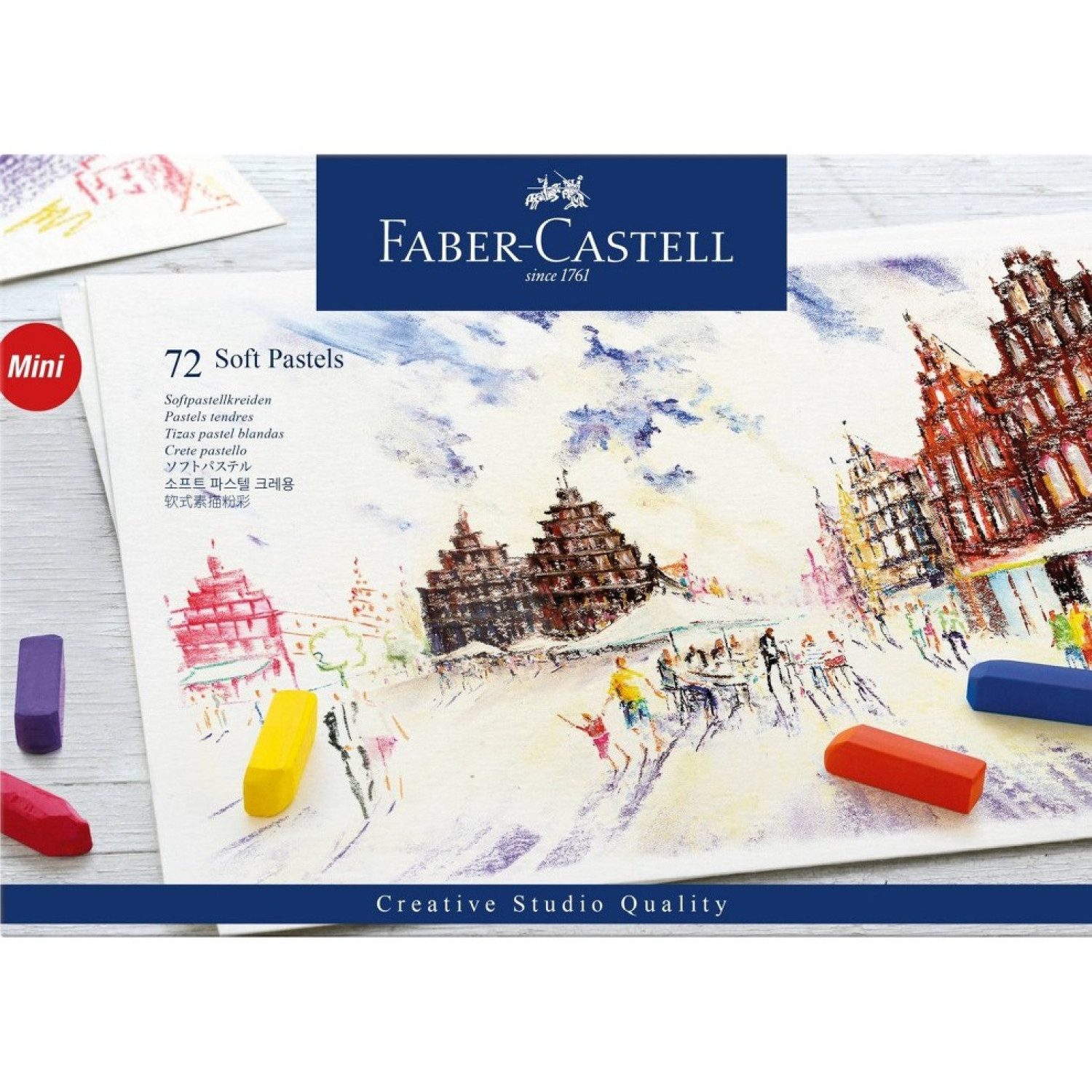 Пастели Faber-castell, сухи, 72 цвята